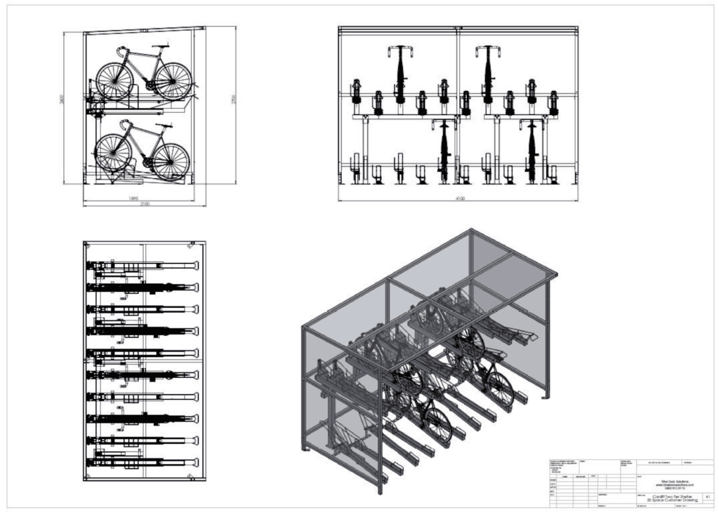 High-Capacity Cycle Parking Made Easy with the Cardiff Bike Shelter