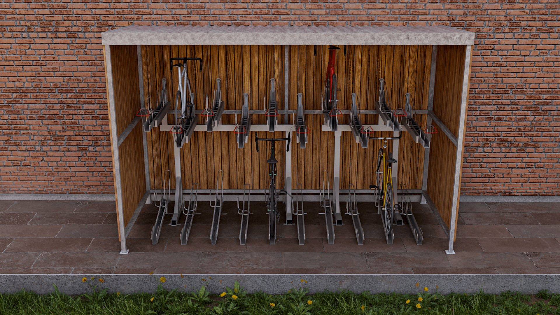 Eco Two Tier Cycle Shelter - image 2