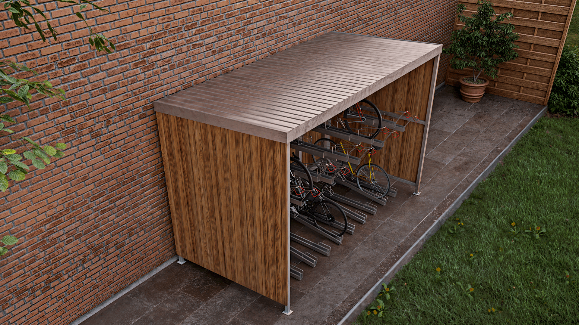 Eco Two Tier Cycle Shelter - image 3