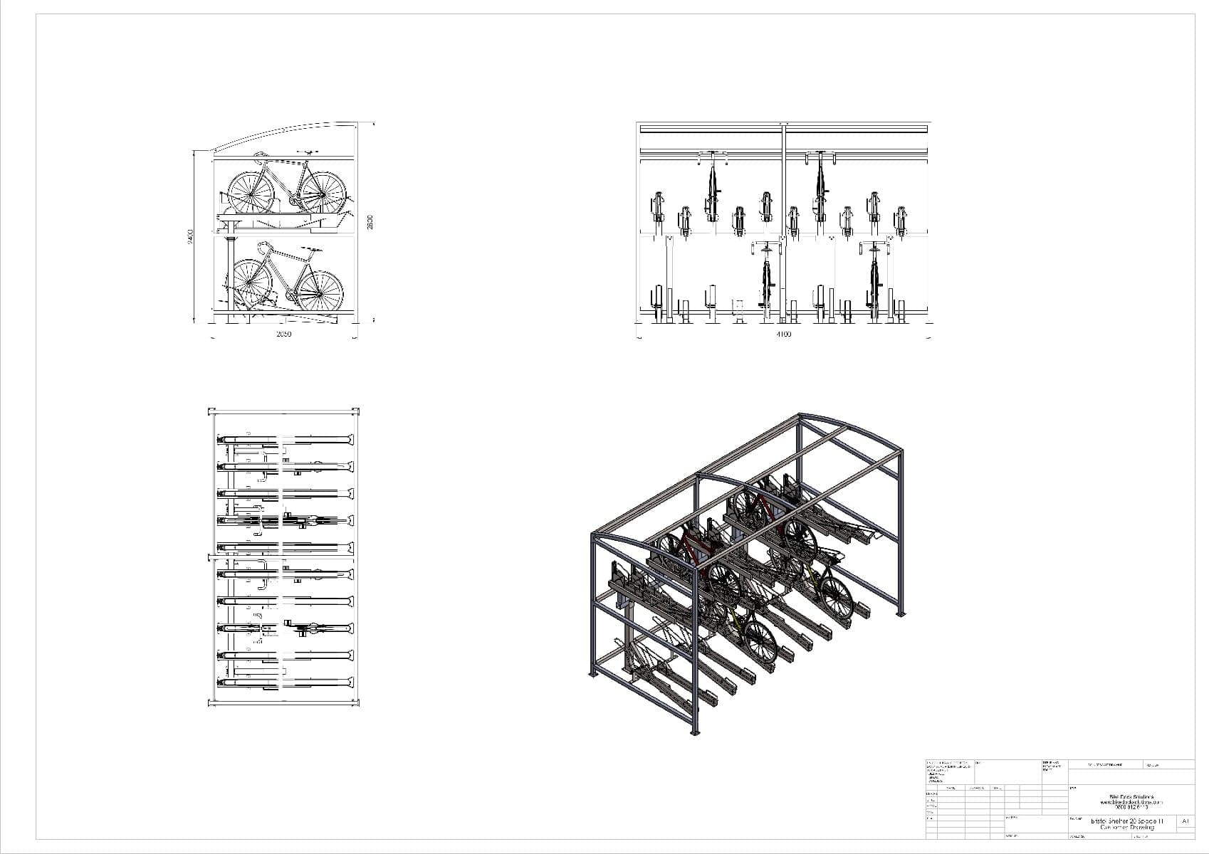 Bristol Bike Shelter - technical specification