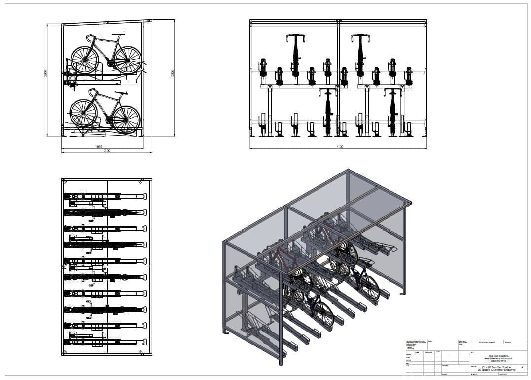 Cardiff Bike Shelter - technical specification