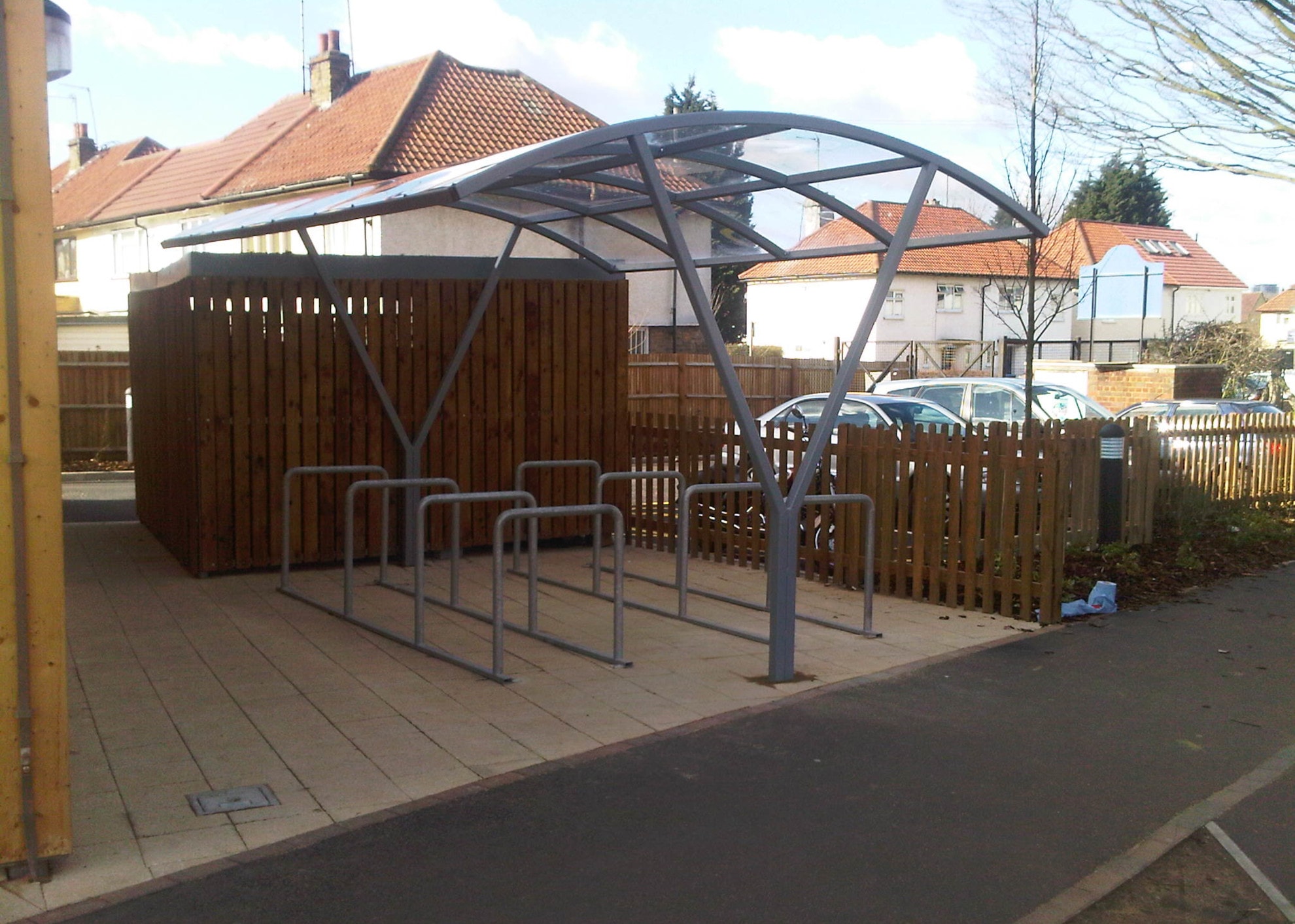 Two Tier Bike Rack from Bike Safe Branding Detail